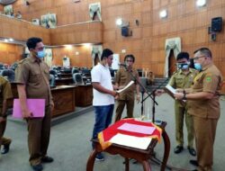 Rino Hadi Putra Gantikan Sokhidin, Jalani Gladi Resik dan Ucap Sumpah Janji