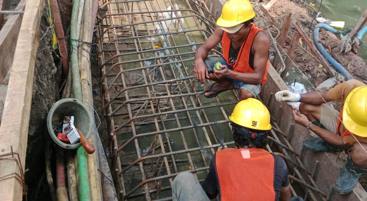 Jembatan GG Melati 1 Batuceper Diduga Tak Sesuai Spesifikasi