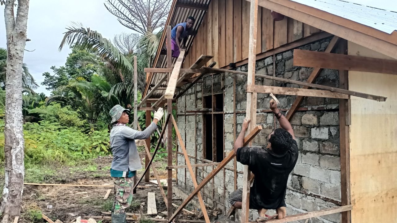TMMD Boven Digoel Bangkitkan Harapan Warga Kawagit, Wanggom dan Kombay