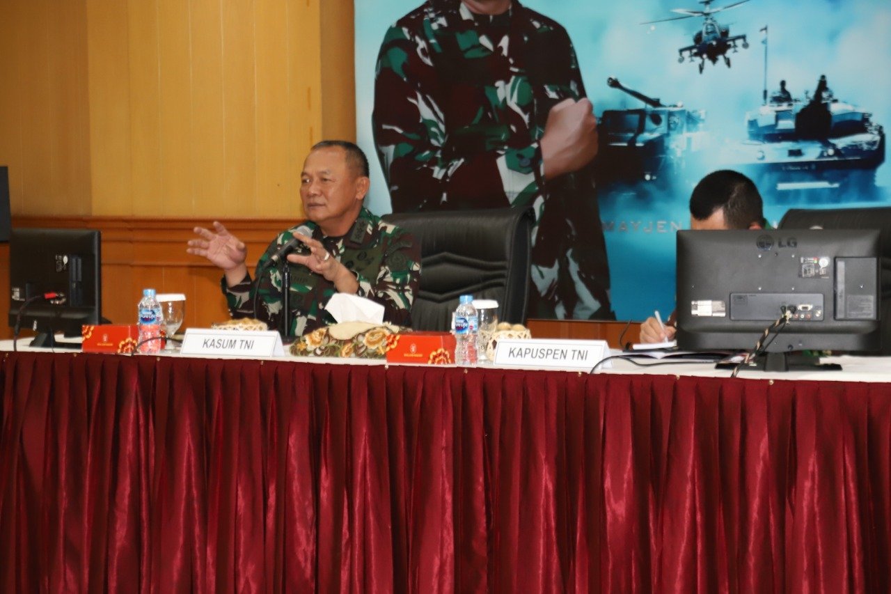 Kasum TNI Kunjungi Pusat Penerangan TNI