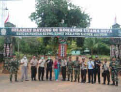 TNI-Polri dan CIQ PLBN Sota Tangkal Corona di Perbatasan RI-PNG