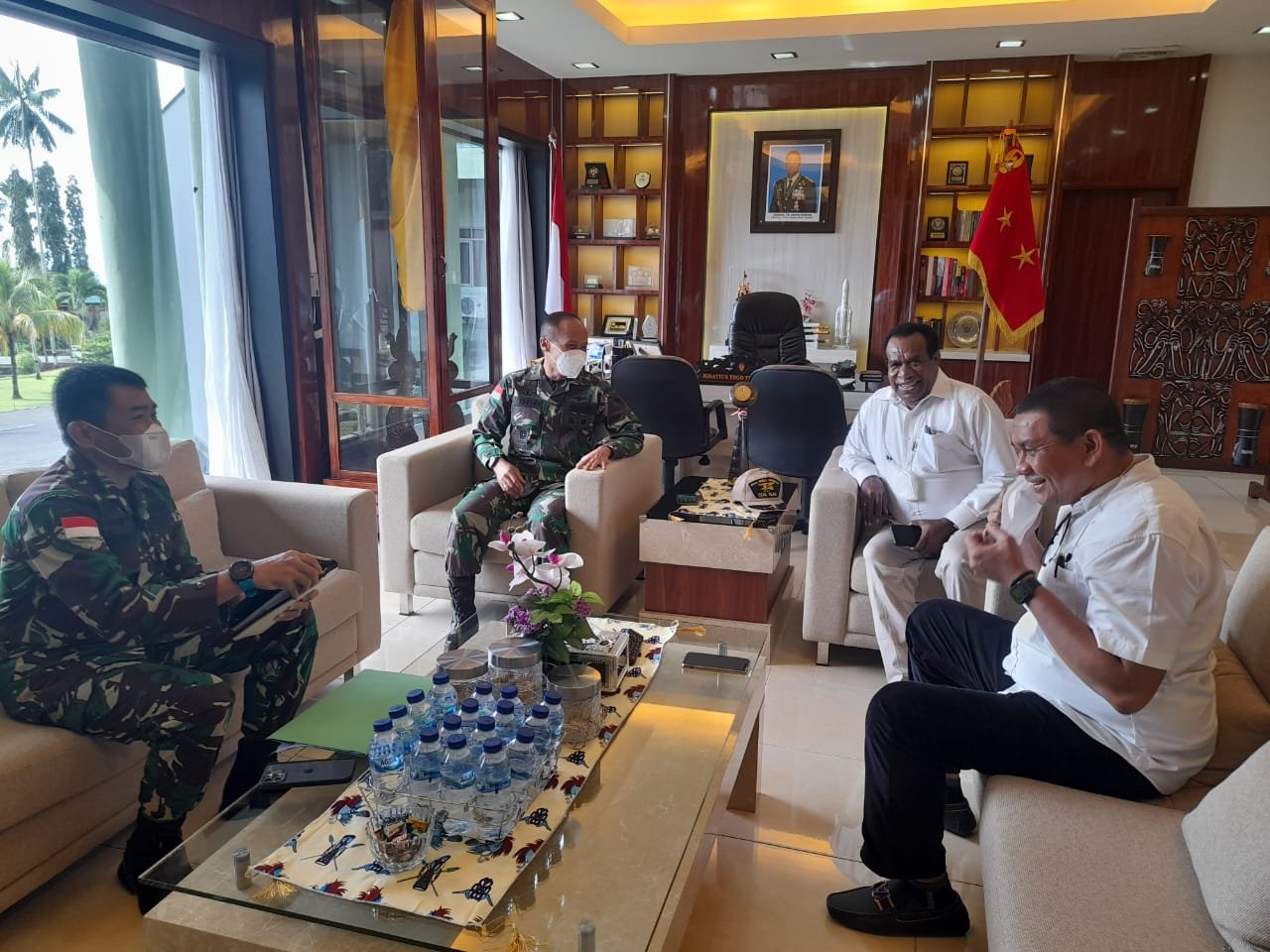 Pangdam XVII Cenderawasih Terima Kunjungan Sekda Papua