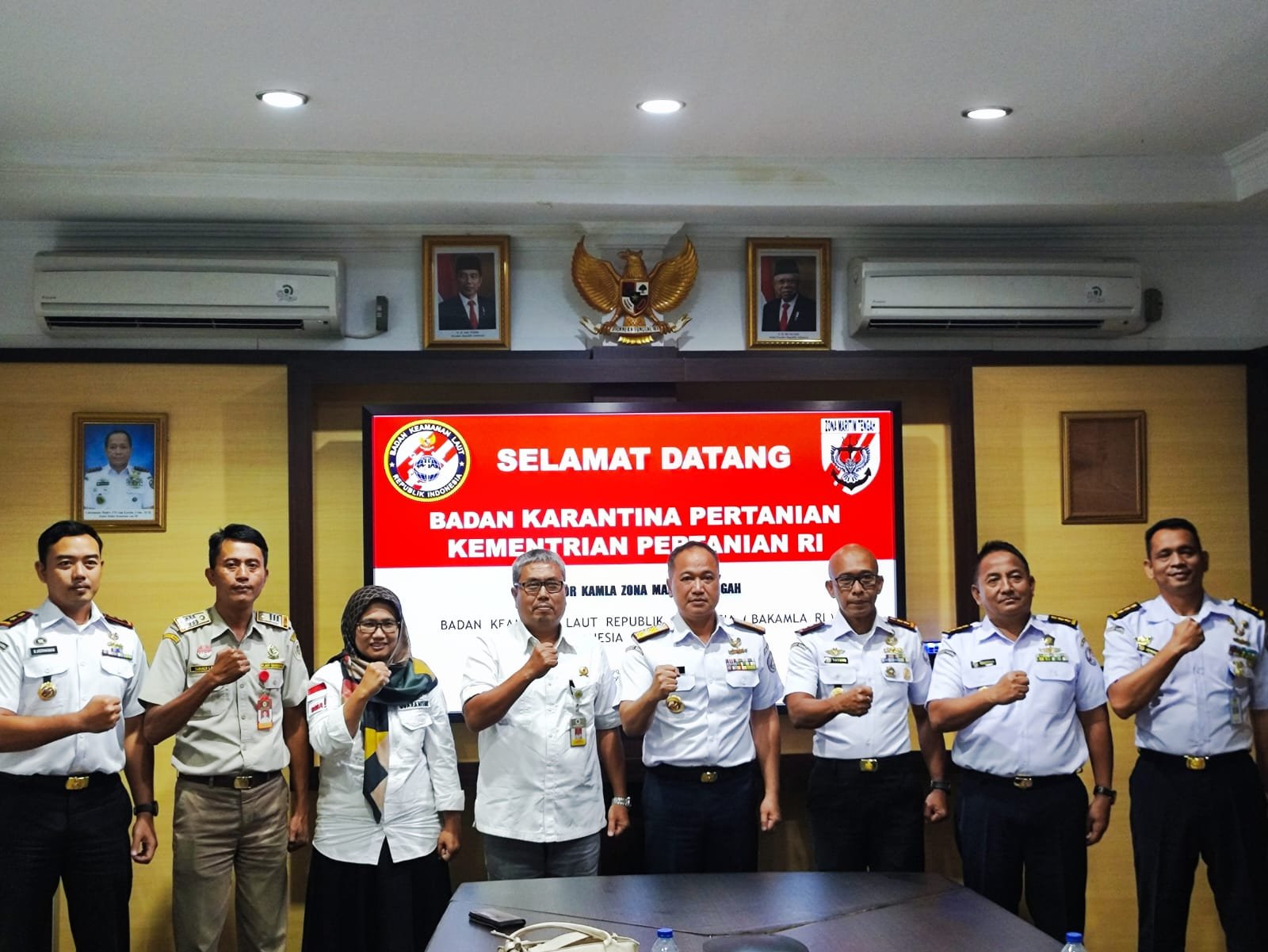 Bakamla Zona Tengah Terima Kunjungan Barantan Manado Tindaklanjuti Kerjasama