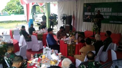 Danrem 064 Maulana Yusup Resmikan Koramil 016 Cilograng