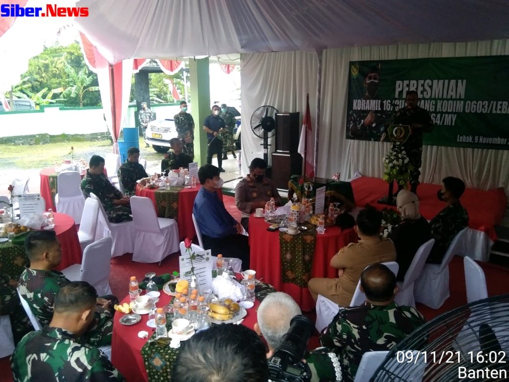 Danrem 064 Maulana Yusup Resmikan Koramil 016 Cilograng