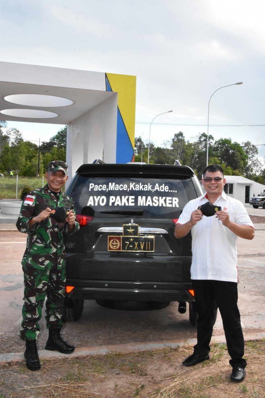 Korem 174 Merauke Dukung Sukses PON XX 2021 dan Cegah Penyebaran Covid-19