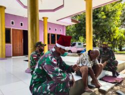 Satgas Yonif MR 413 Anjangsana Tokoh Adat Nafri Pererat Silaturahmi