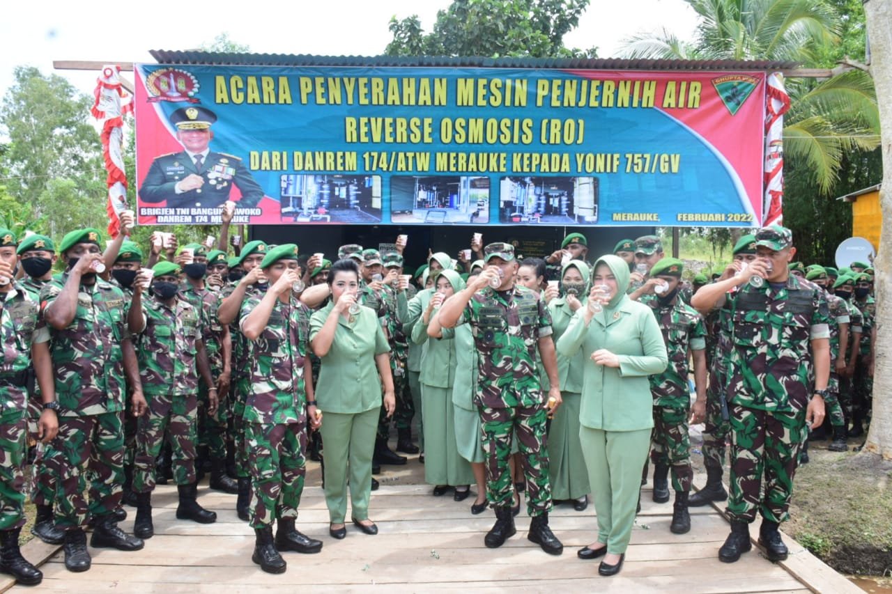 30 Tahun Akmil 1992, Korem 174 dan Universitas Musamus Ciptakan Mesin Penjernih Air Termurah