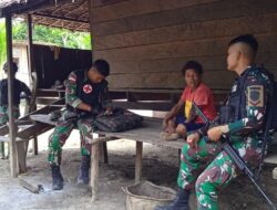 Satgas Yonif 126/KC Bangun Hubungan Harmonis dengan Warga Perbatasan
