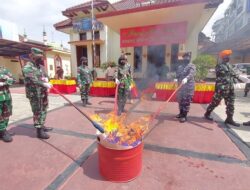 Oditurat Militer II-8 Bandung Musnahkan Barang Bukti