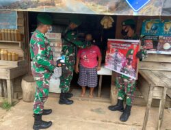 Penyuluhan Protokol Kesehatan Kompi Senapan A Yonif 642/Kapuas Pererat Hubungan Warga