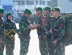 Satgas Yonif 126/KC Berprestasi di Papua Dilepas Kasdam XVII/Cenderawasih