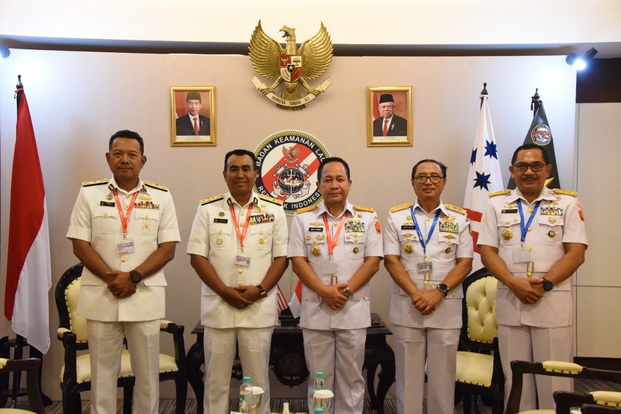 Kepala Bakamla RI Terima Courtesy Call Delegasi APMM dan RPM di Indo Defence 2022