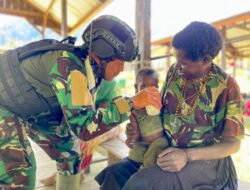 Satgas Yonif Raider 321 Kostrad Cegah Stunting Lewat Kegiatan Papua Bebas Stunting