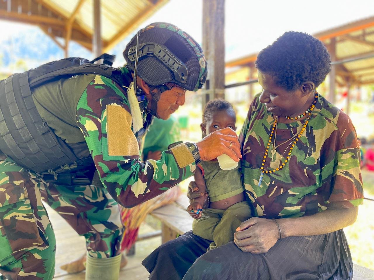Satgas Yonif Raider 321 Kostrad Cegah Stunting Lewat Kegiatan Papua Bebas Stunting