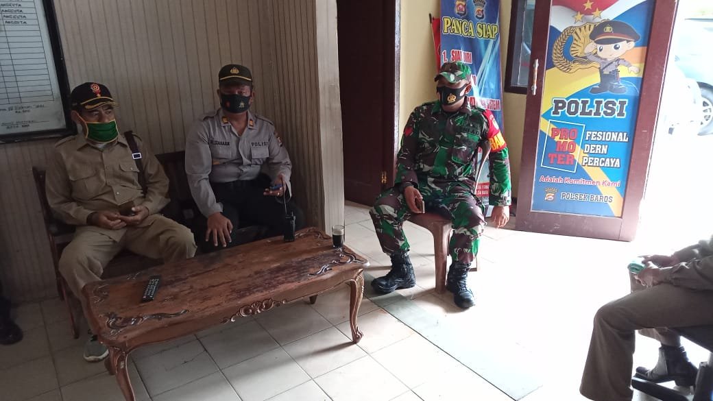 Polsek Baros Jalin Sinergi Tiga Pilar