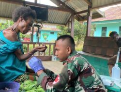 Satgas Yonif 143 TWEJ Tangani Korban Penganiayaan di Perbatasan RI-PNG