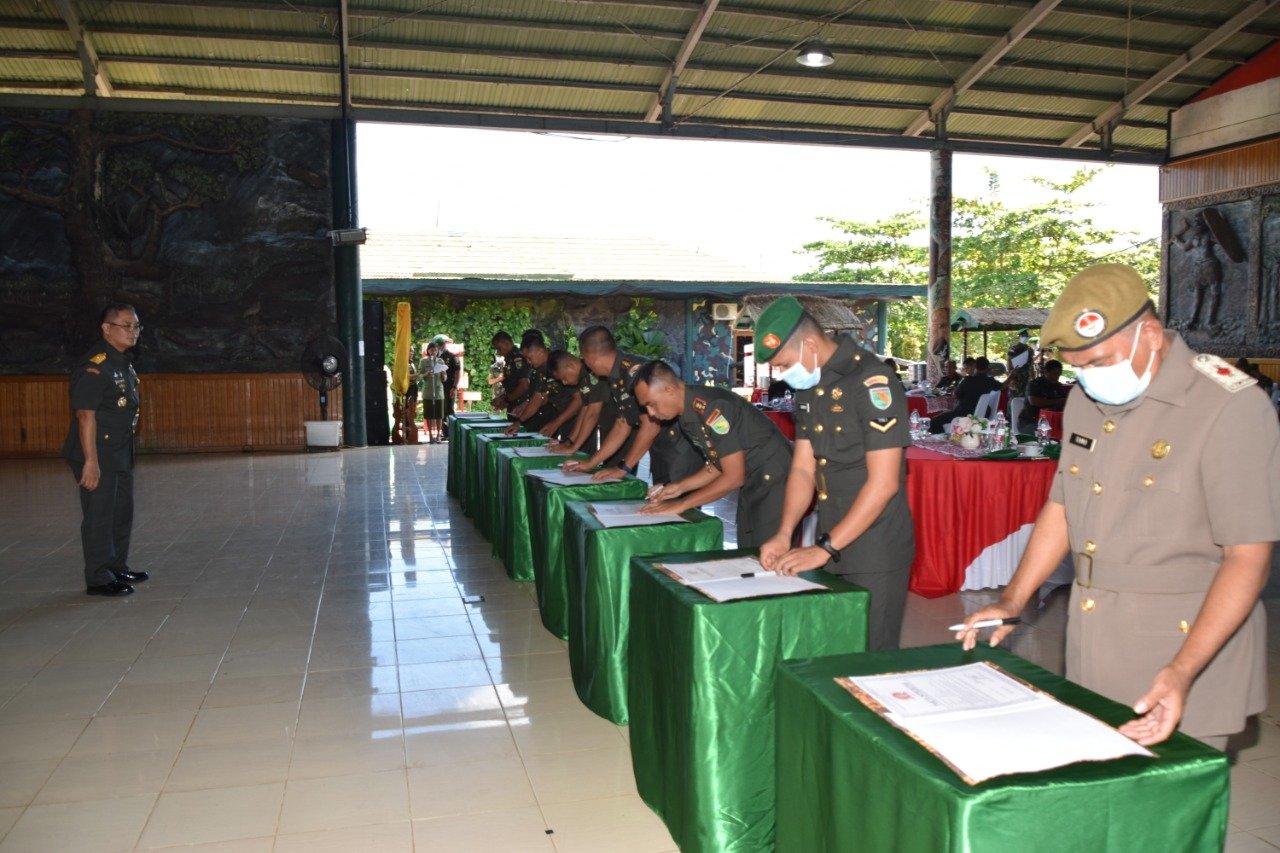 Korem 174/ATW Tandai Komitmen Pelayanan Maksimal dengan Pakta Integritas