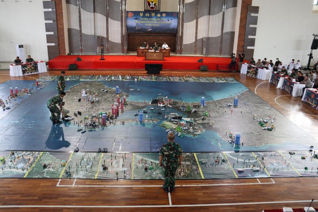 TNI Adakan Tactical Floor Game Pam VVIP G20