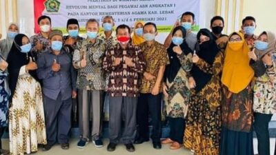 Kasubbag TU Kemenag Lebak Resmi Tutup Diklat Revolusi Mental ASN Angkatan I