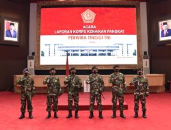 Panglima TNI Terima Laporan Kenaikan Pangkat 11 Perwira Tinggi