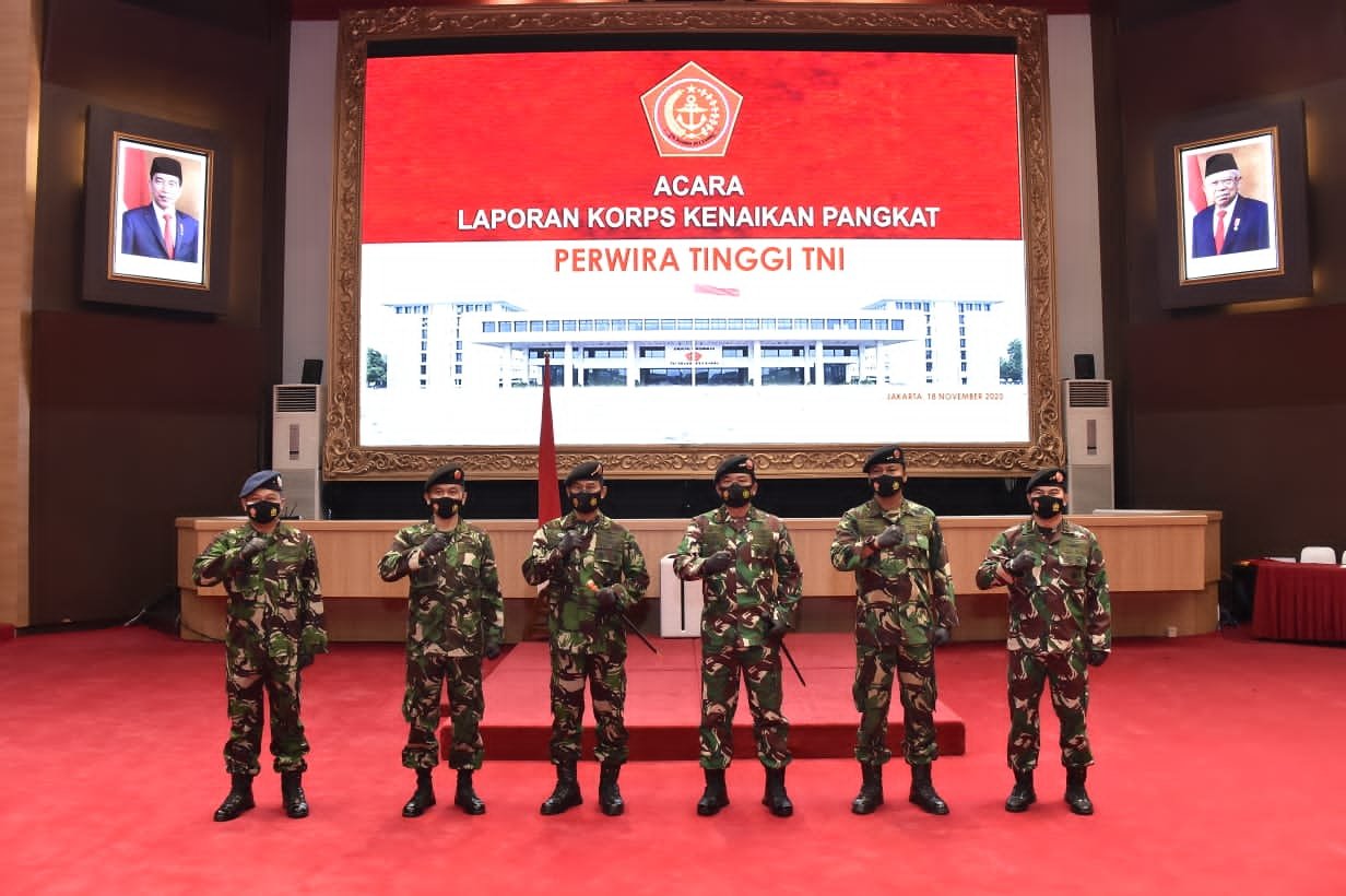Panglima TNI Terima Laporan Kenaikan Pangkat 11 Perwira Tinggi