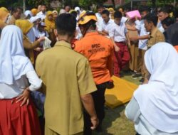 BPBD Banten Intensif Latih Evakuasi Mandiri Gempa Bumi di Sekolah
