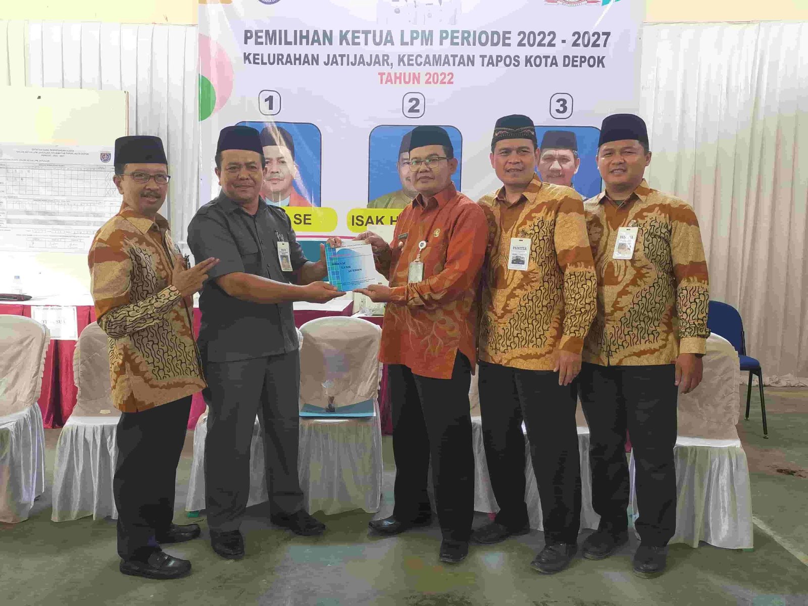 Usman Terpilih Kembali Menjabat Ketua LPM Kelurahan Jatijajar