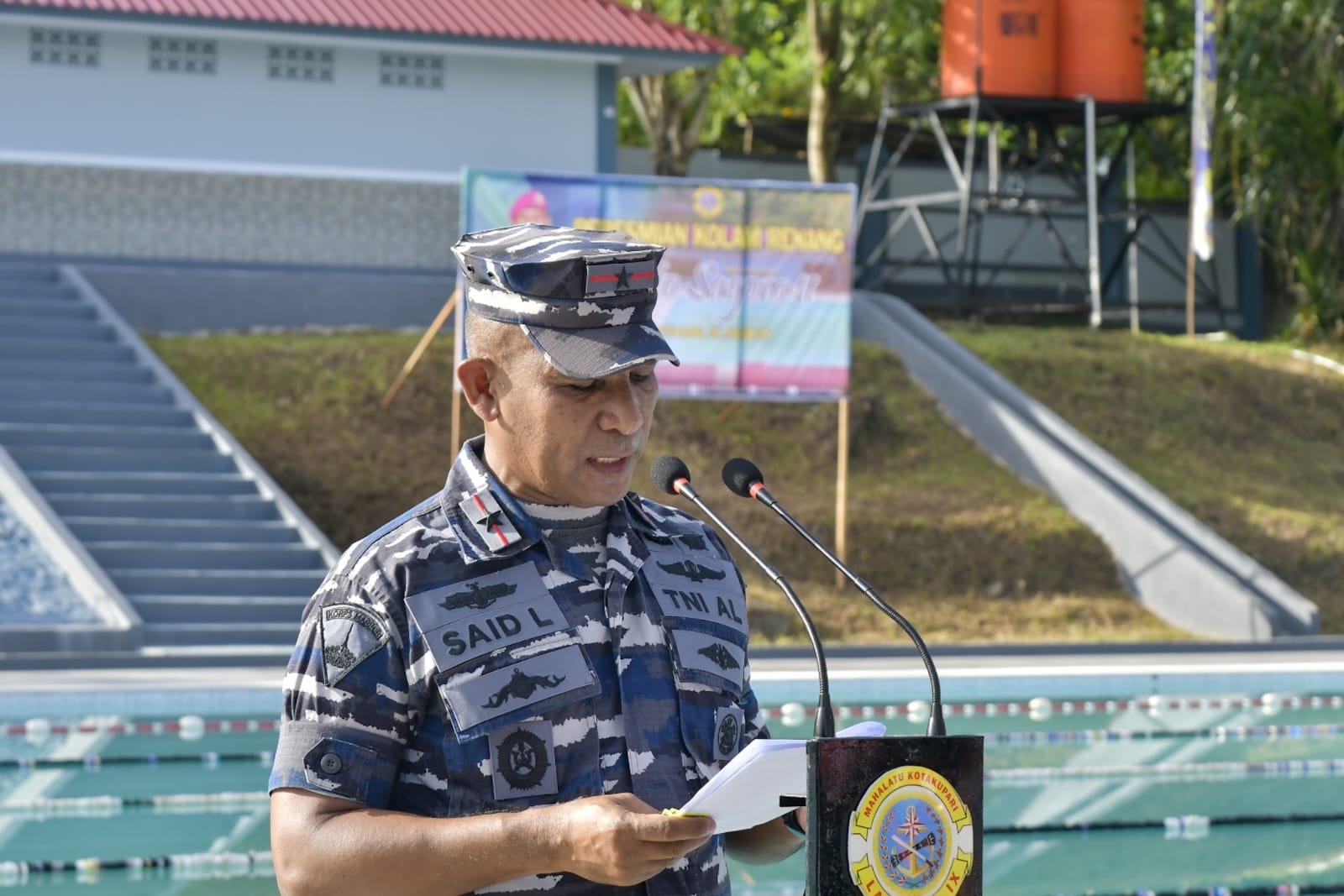 Danlantamal IX Resmikan Kolam Renang Tirto Sagoro 11