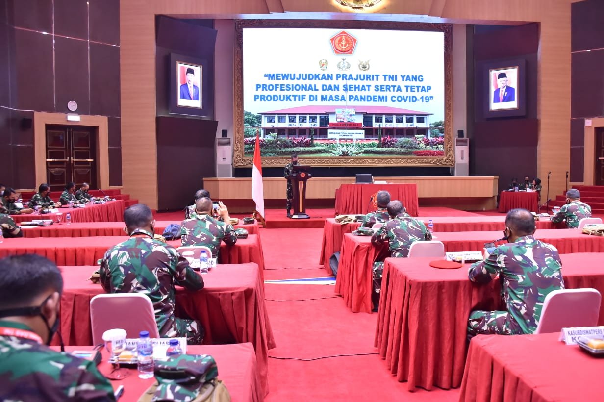 Panglima TNI Aspers Buka Rakornis Binjas Permildas