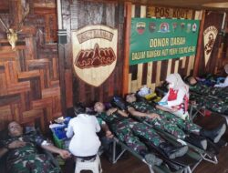 Setetes Darah Selamatkan Nyawa, Satgas Yonif 126/KC Donor di Perbatasan RI-PNG