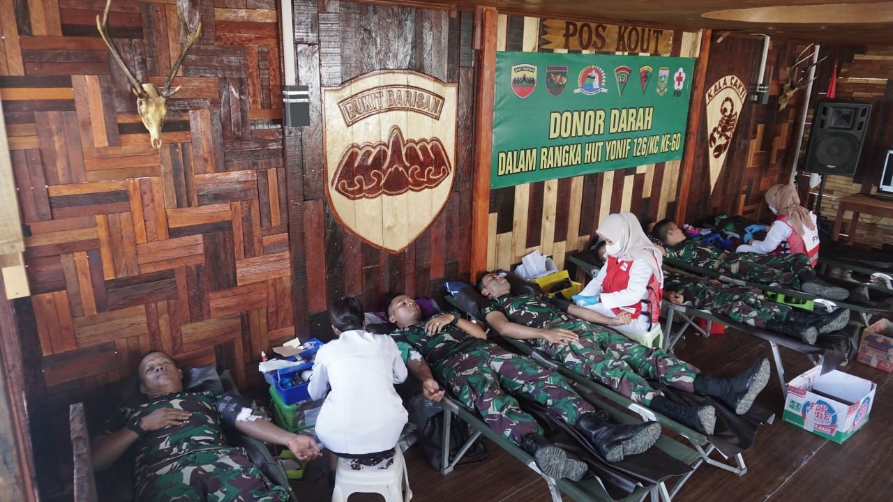 Setetes Darah Selamatkan Nyawa, Satgas Yonif 126/KC Donor di Perbatasan RI-PNG