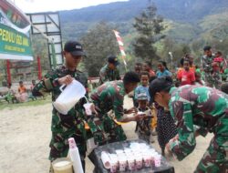 Yonif Mekanis 203/AK Satgas Peduli Gizi Anak