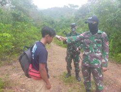 Perketat Pengawasan Akhir Tahun, Satgas Pamtas Yonif 642 Amankan PMI Nonprosedural di Jalur Tak Resmi