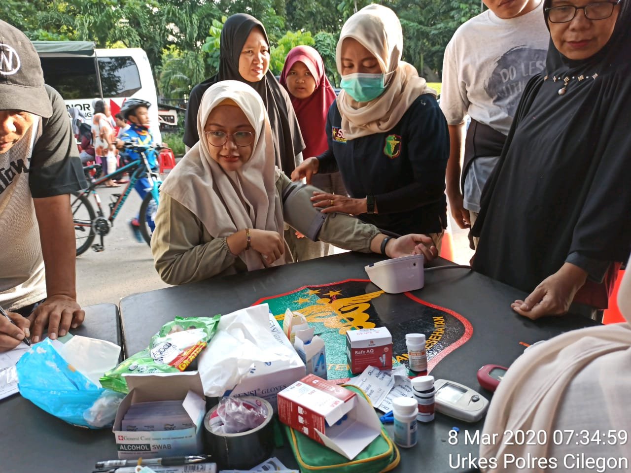 Biddokes Polda dan Polres Cilegon Gelar Bhakti Kesehatan untuk Masyarakat