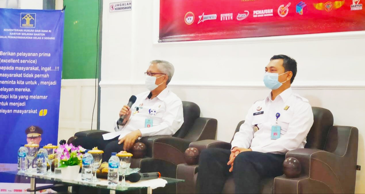 Diberikan Penguatan, Kabapas Kelas II Serang Ucapkan Terima Kasih atas Kunjungan