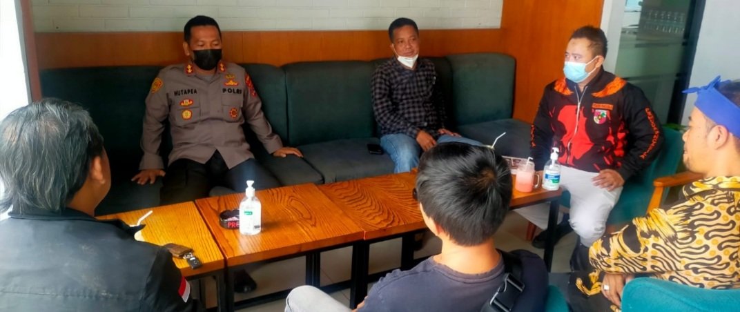 Polres Serang Kota Koordinasi dengan Ormas BPPKB dan PP Pasca Insiden