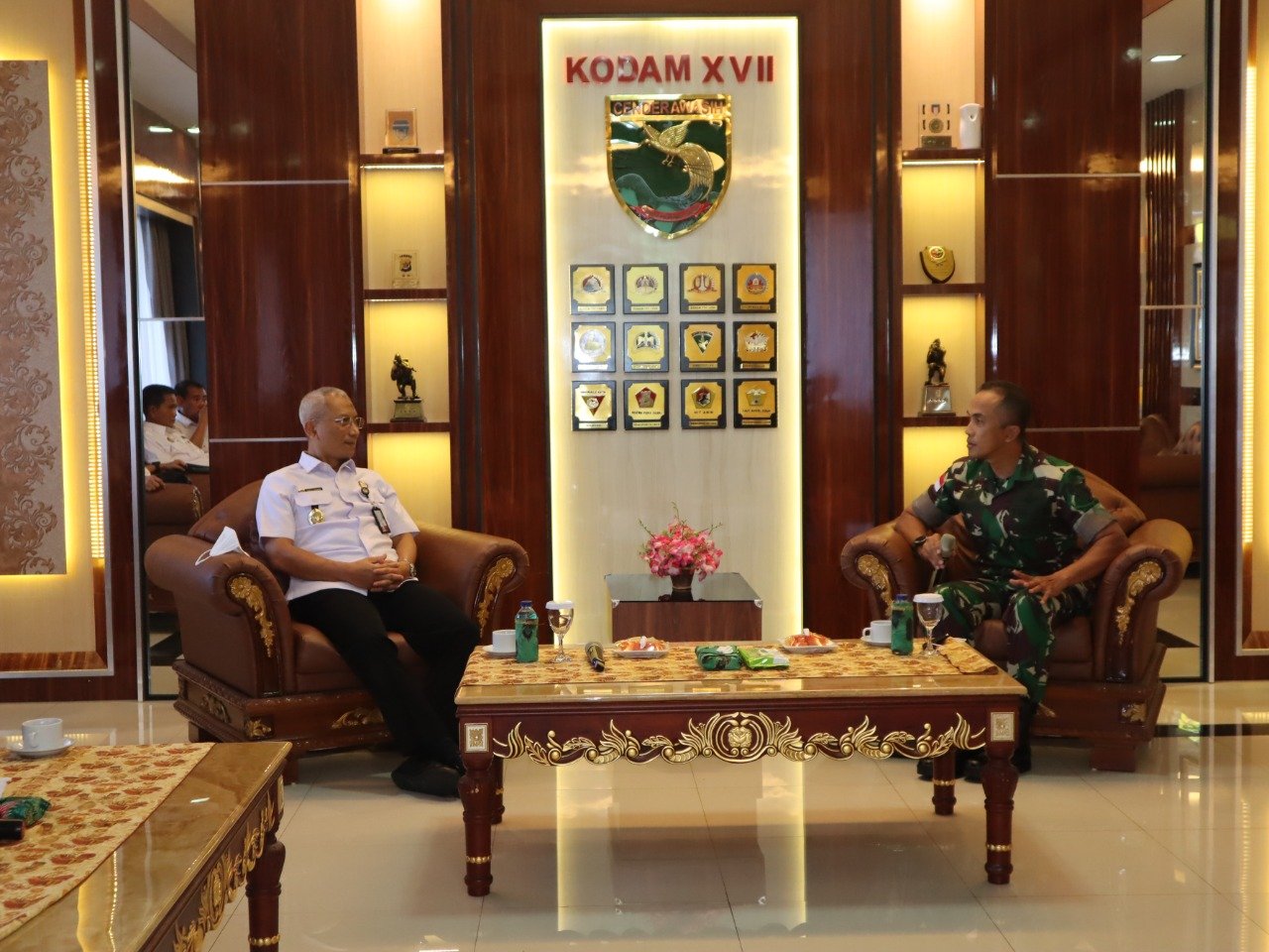 Kodam XVII/Cenderawasih Terima Kunjungan Sekjen Dewan Ketahanan Nas