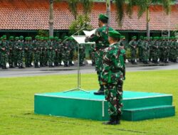 Kepala Staf Korem 064/MY Pimpin Upacara Bendera Merah Putih