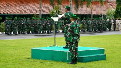 Kepala Staf Korem 064/MY Pimpin Upacara Bendera Merah Putih