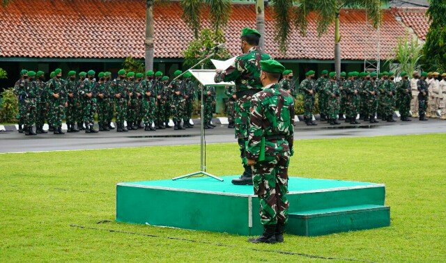 Kepala Staf Korem 064/MY Pimpin Upacara Bendera Merah Putih