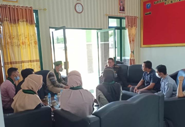 Dandim 1208/Sambas Silaturahmi dengan HMI Cabang Sambas