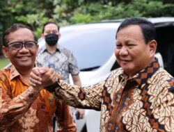 Prabowo Silaturahmi ke Mahfud MD dan Muhadjir Effendy