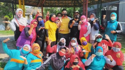 Senam Pagi Bersama Polsek, Masyarakat dan Media