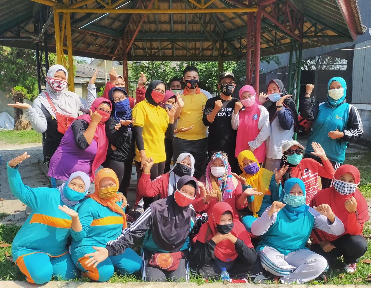 Senam Pagi Bersama Polsek, Masyarakat dan Media