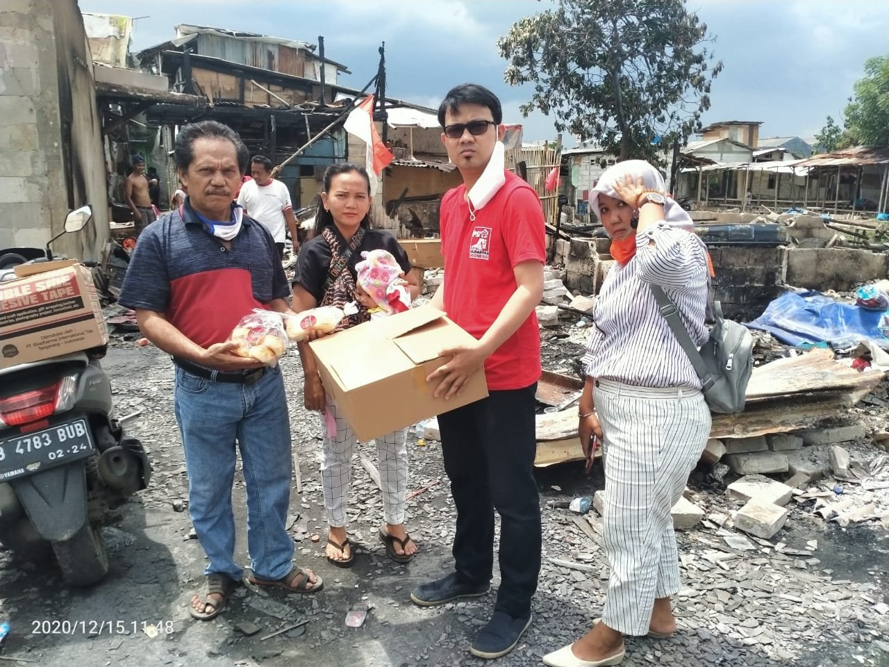 DPC PSI Cengkareng Peduli Korban Kebakaran