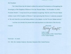 AS Akui Kedaulatan Maroko atas Sahara Barat