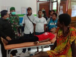Koramil Sarmi Kunjungi Pasien Rawat Inap sebagai Bentuk Kepedulian