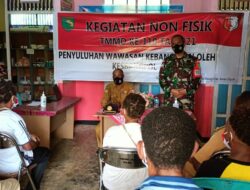 Dandim 1711 Boven Digoel Gandeng Kesbangpol Sosialisasikan Wawasan Kebangsaan di TMMD ke-110