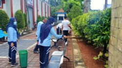 CPNS Lapas Rangkasbitung Bersihkan Jalan Protokol Lebak